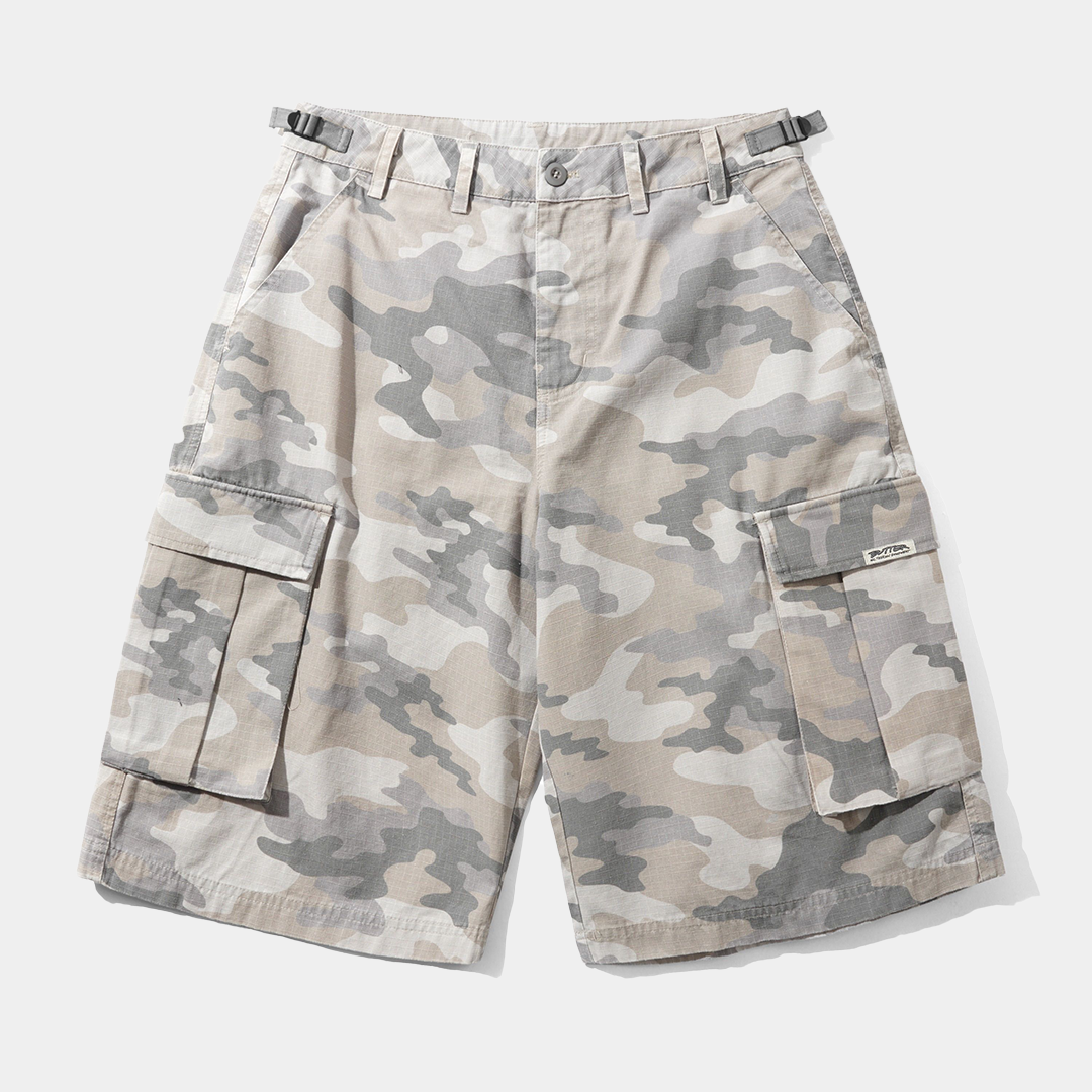 Butter Cargo Shorts Snow Camo