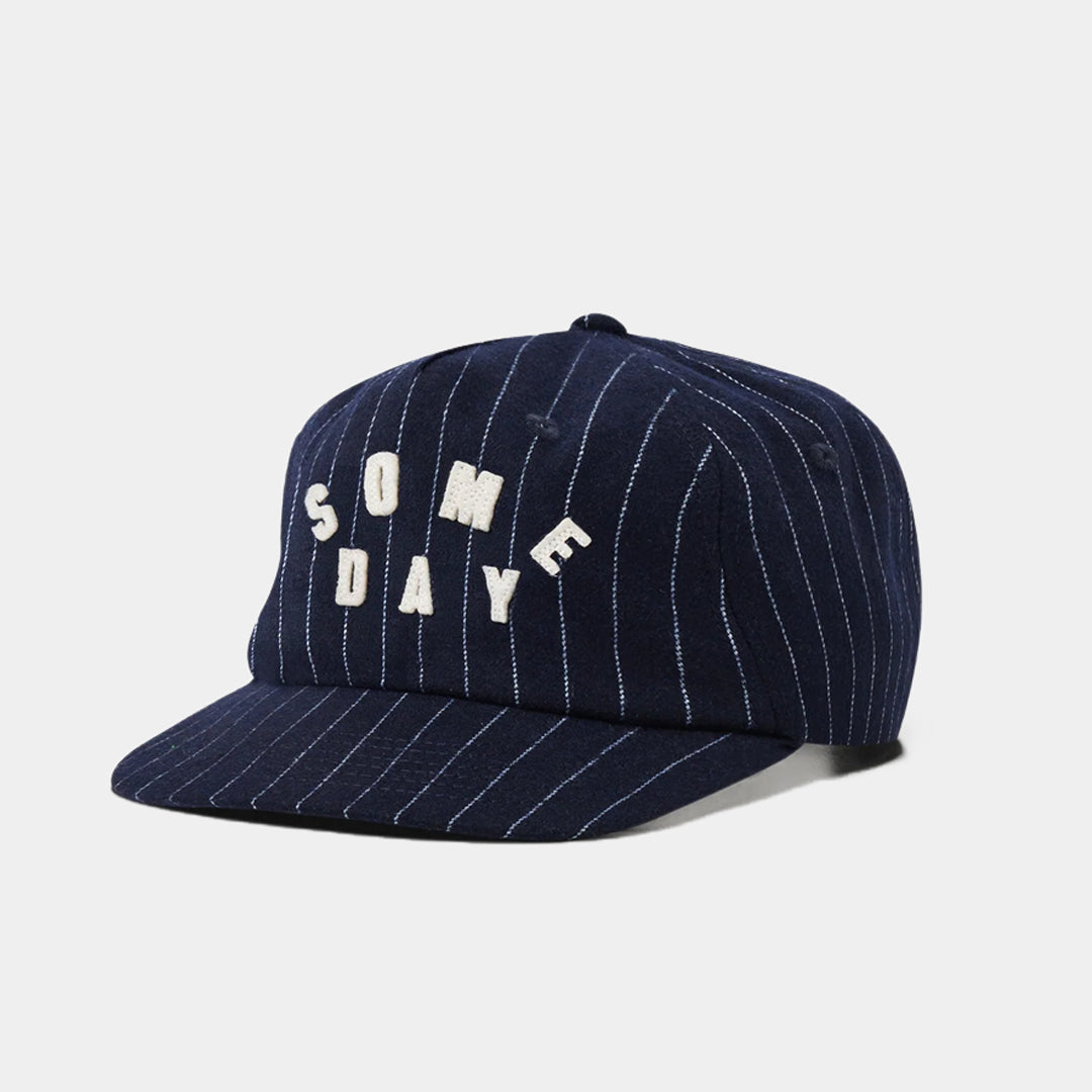 Someday Spellout Ballcap Pinstripe Navy