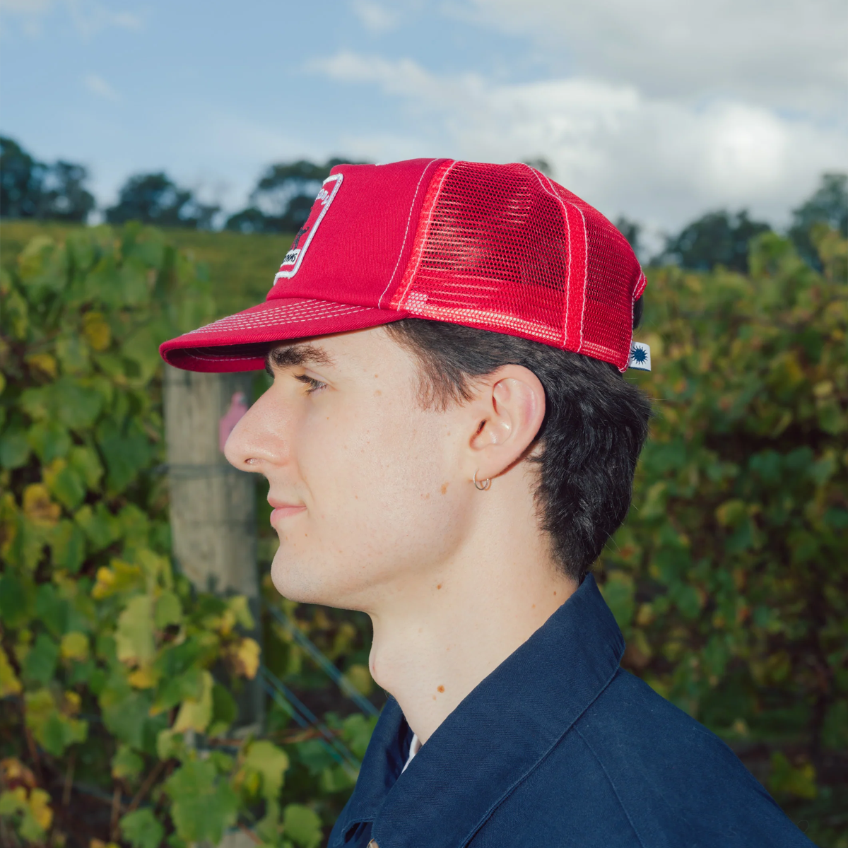 Someday Farmhouse Trucker Cherry Red