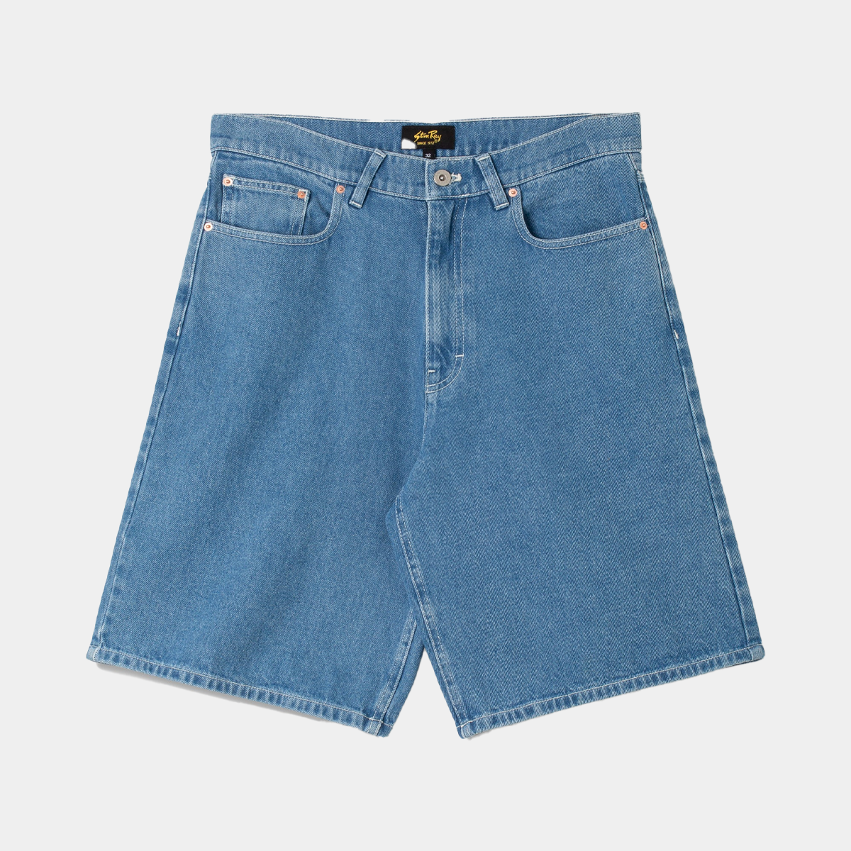 Stan Ray Wide 5 Short Mid Stone Denim