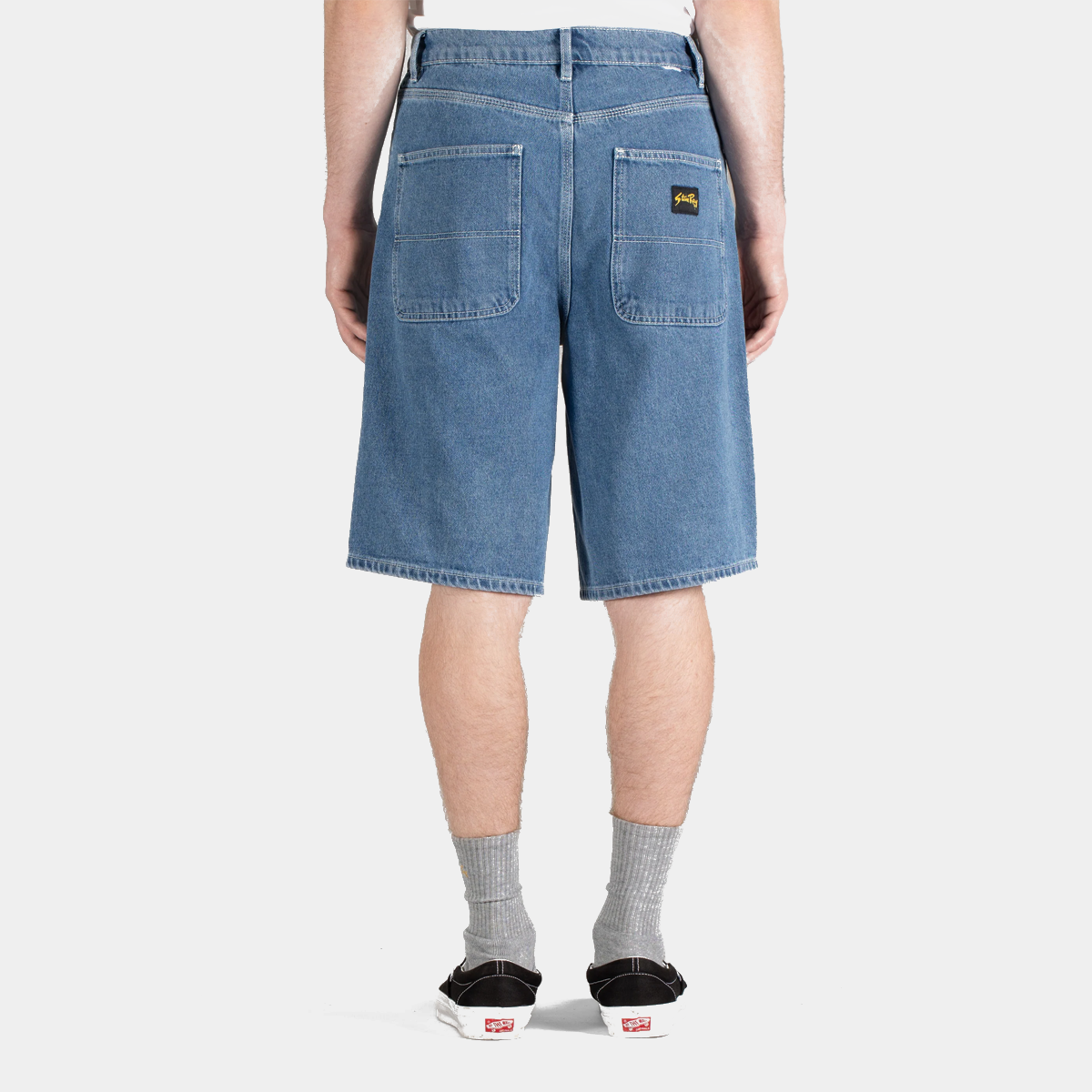 Stan Ray Wide 5 Short Mid Stone Denim