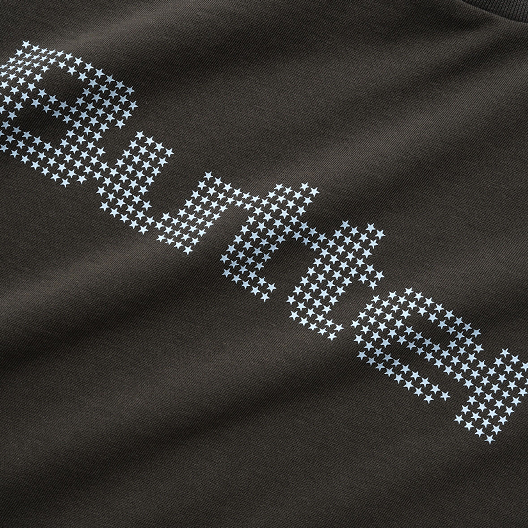 Butter Stars Tee Charcoal