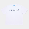 Larriet Stencil Tee White + Ocean