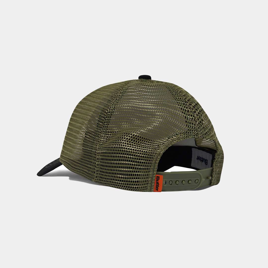 Butter Stencil Trucker Cap Black
