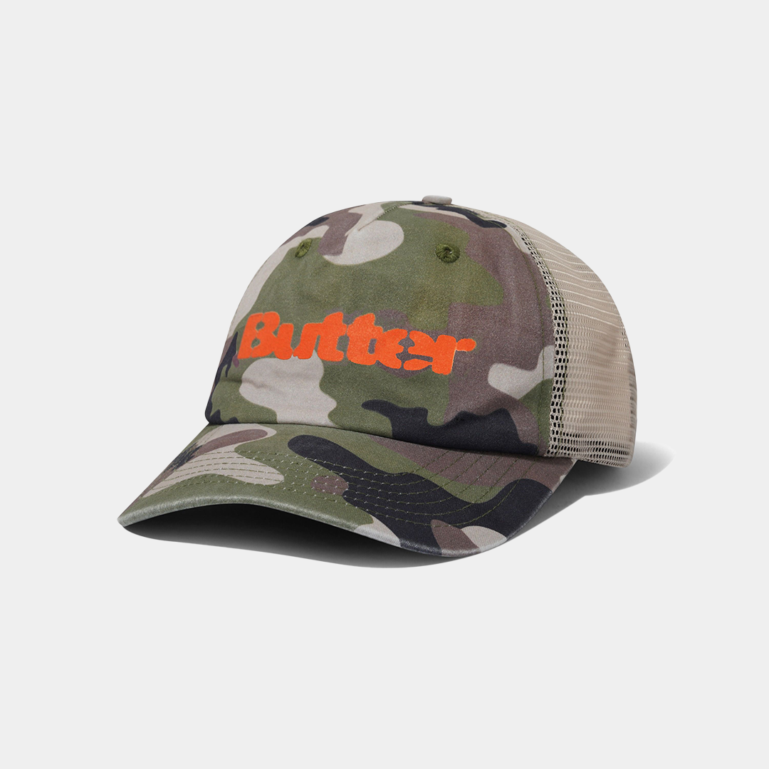 Butter Stencil Trucker Cap Camo