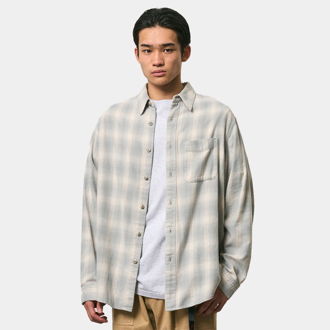 Gramicci Piled Flannel Shirt Storm