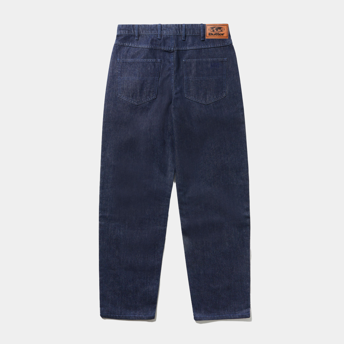 Butter Goods Straight Leg Denim Jeans Dark Indigo