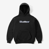 Butter Stripe Logo Applique Pullover Hood Black