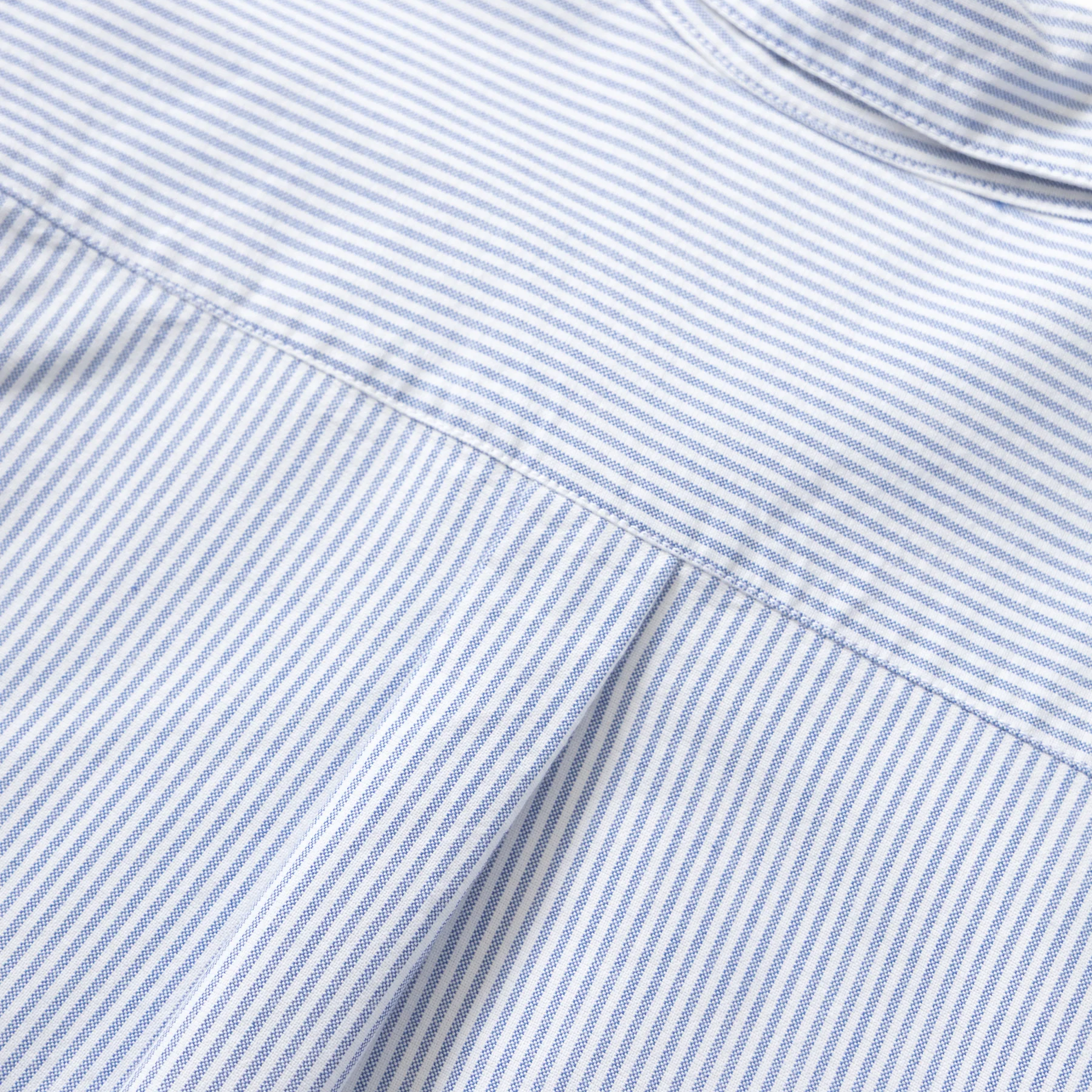 Service Works Waiter Shirt Oxford Blue Stripe