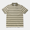 Butter Striped Polo Shirt Beige + Tan
