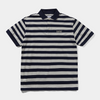 Butter Striped Polo Shirt Navy + Grey