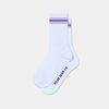 Polar Skate Co. Striped Rib Socks White + Lavender