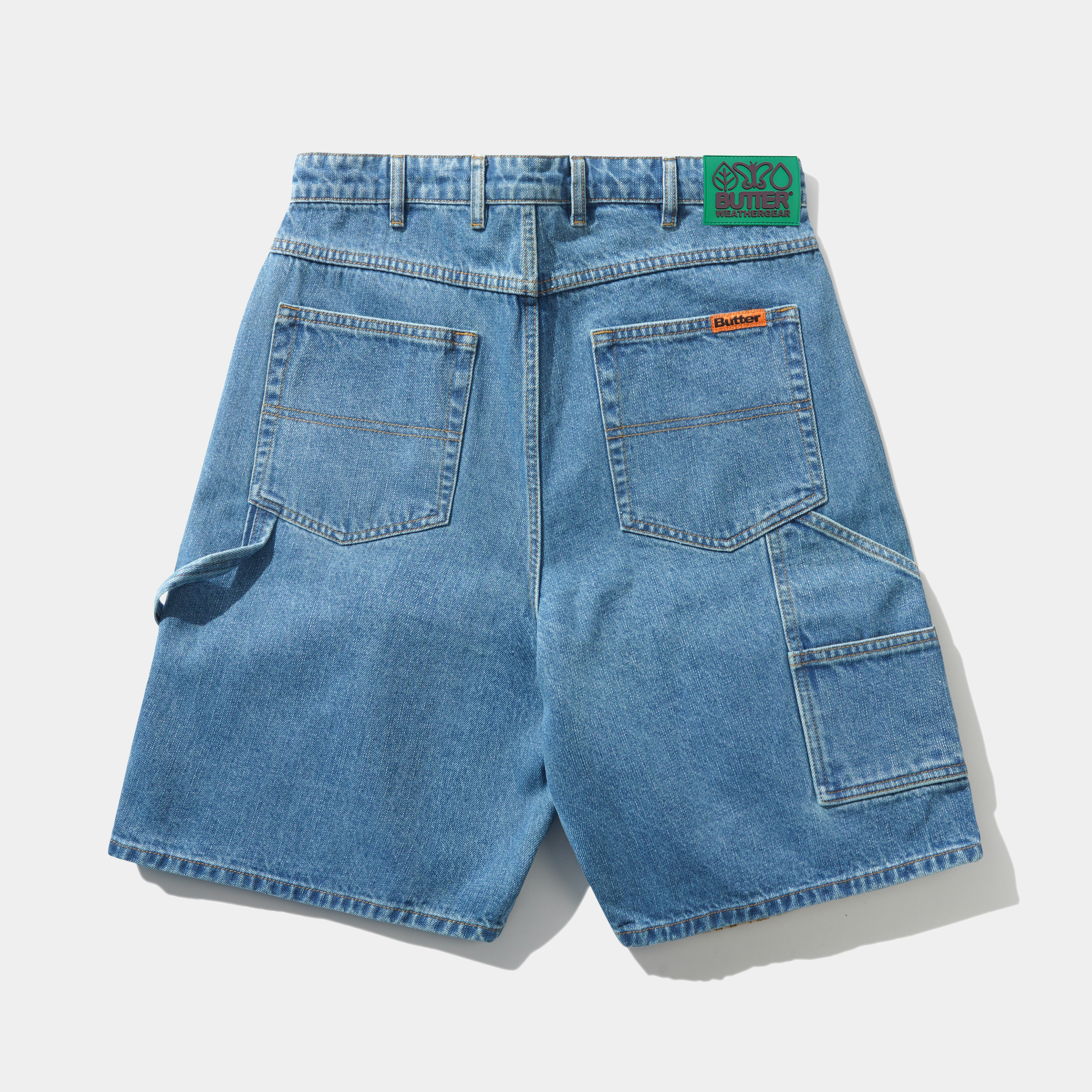 Butter Weathergear Denim Shorts Streaky Indigo