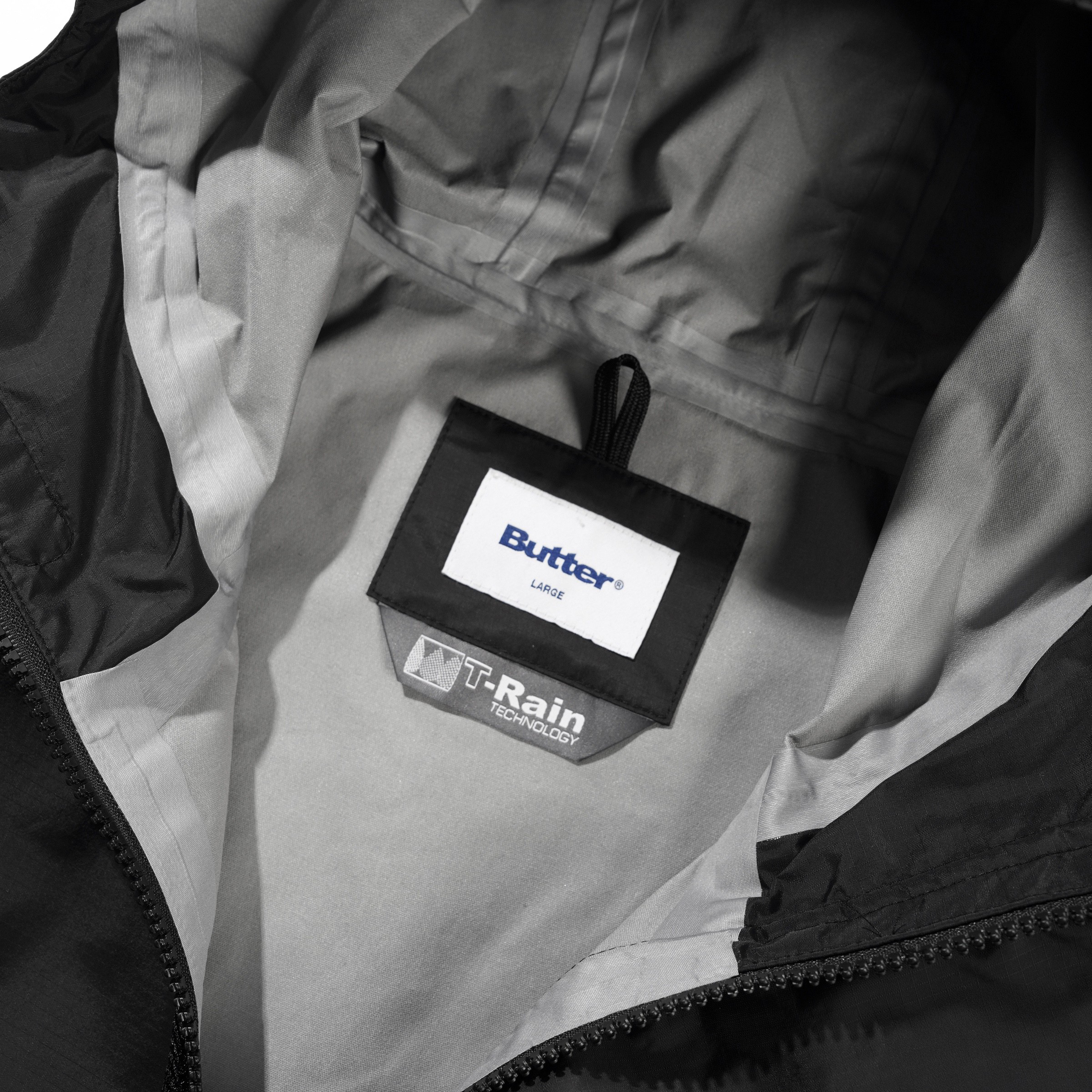 Butter T-Rain Jacket Black + Graphite