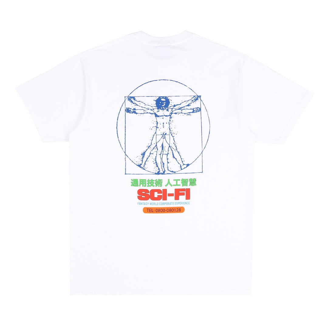 Sci Fi Fantasy Chain Of Being Tee White