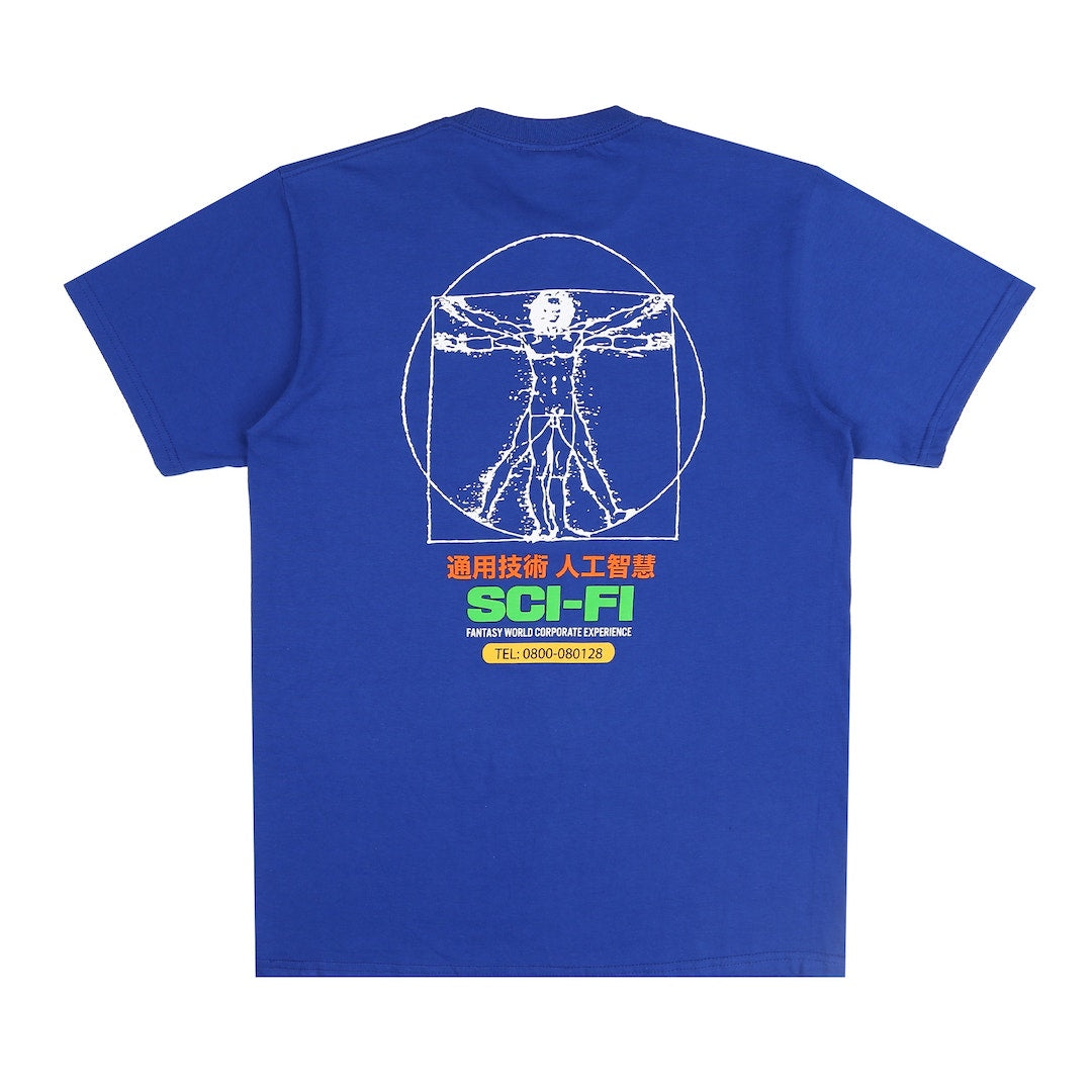 Sci Fi Fantasy Chain Of Being Tee Blue
