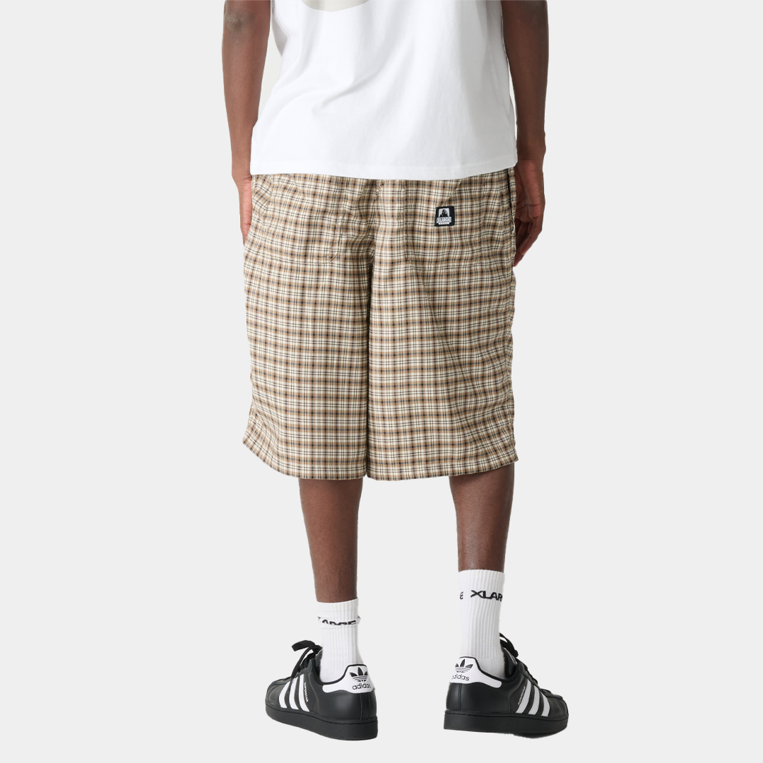 XLARGE Baggy 91 Short Tan Check