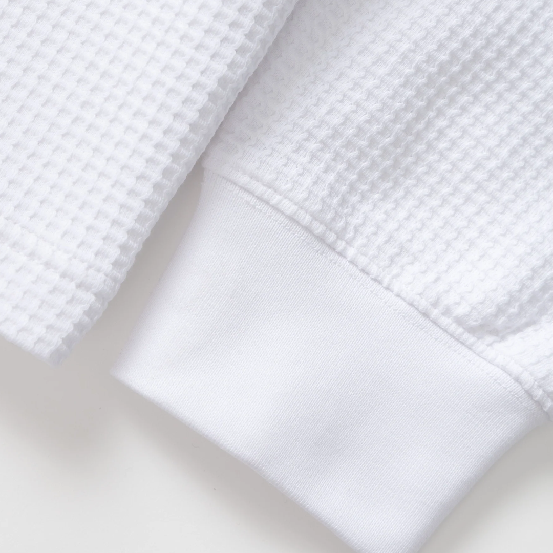 Power Goods Thermal Waffle LS Tee White