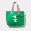Butter x Peanuts Shopper Tote Green + Light Pink
