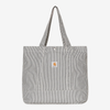 Carhartt WIP Mercer Tote Bag Stripe Graphite + Wax Stone