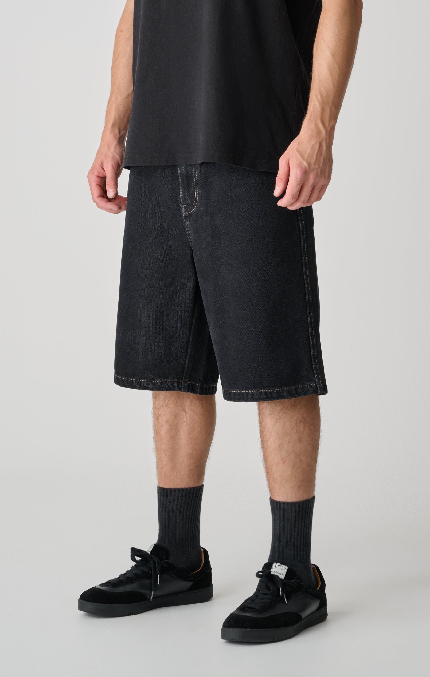 S/DOUBLE Denim Standard Short Black Wash – Brick + Mortar
