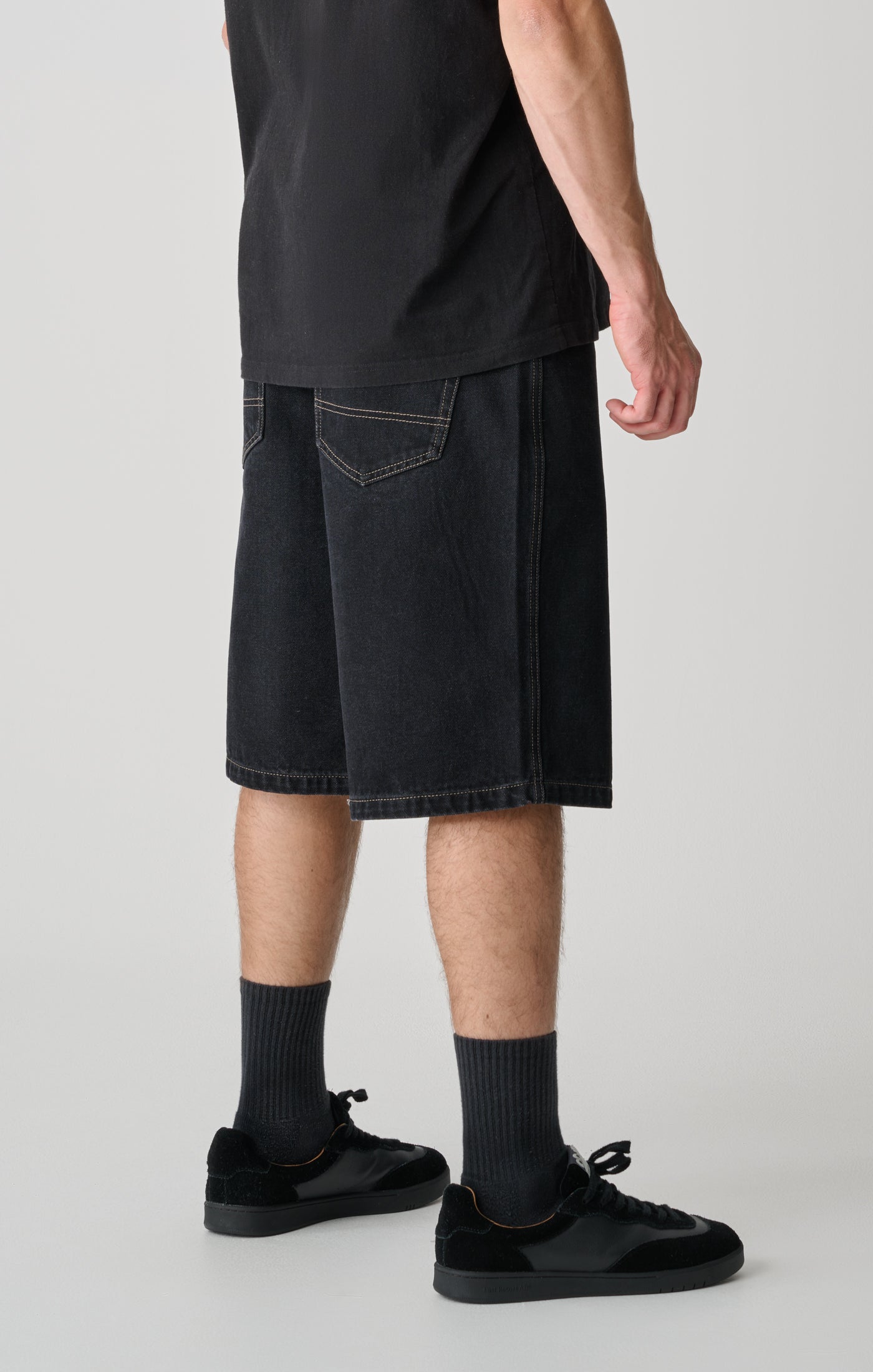 S/DOUBLE Denim Standard Short Black Wash – Brick + Mortar
