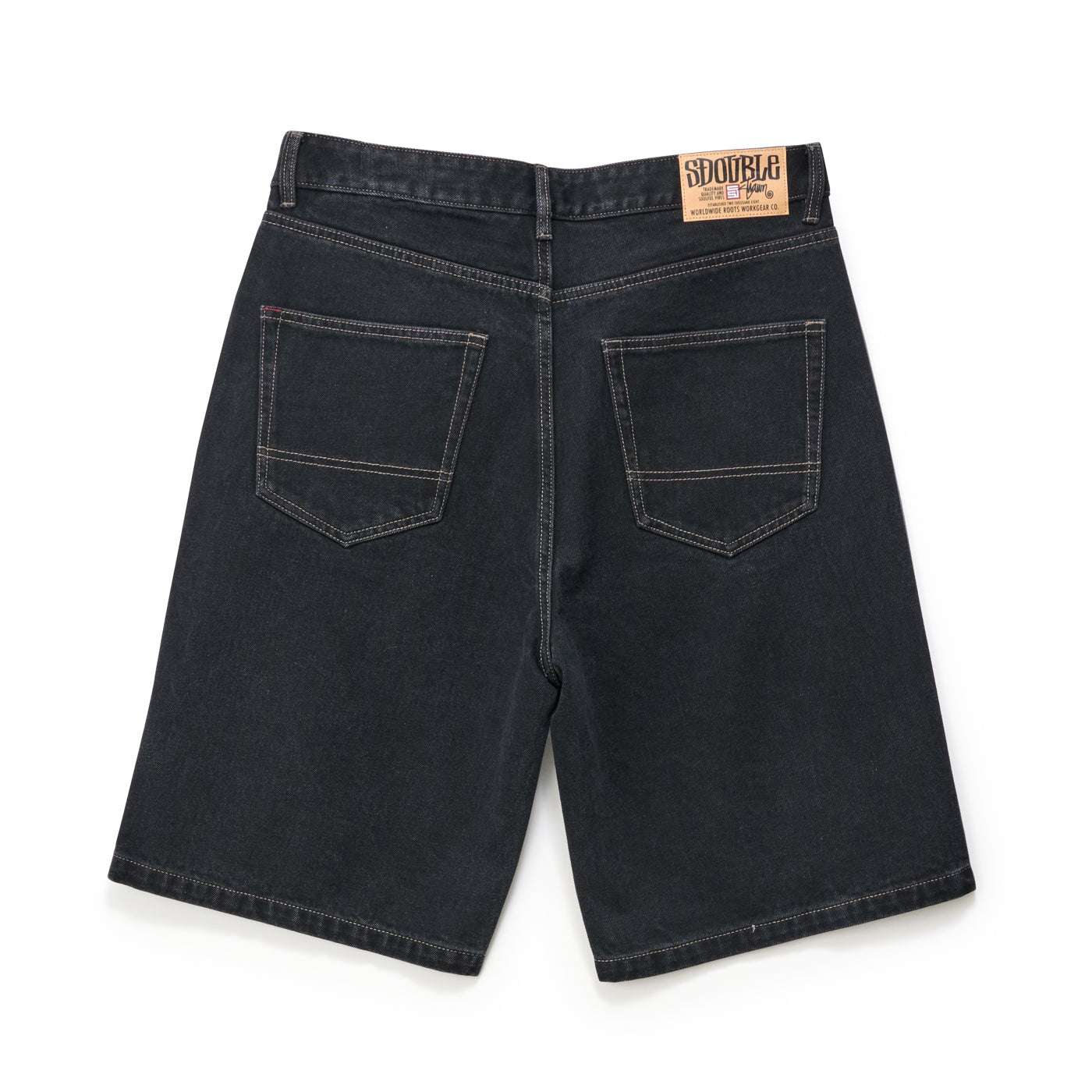 S/DOUBLE Denim Standard Short Black Wash – Brick + Mortar