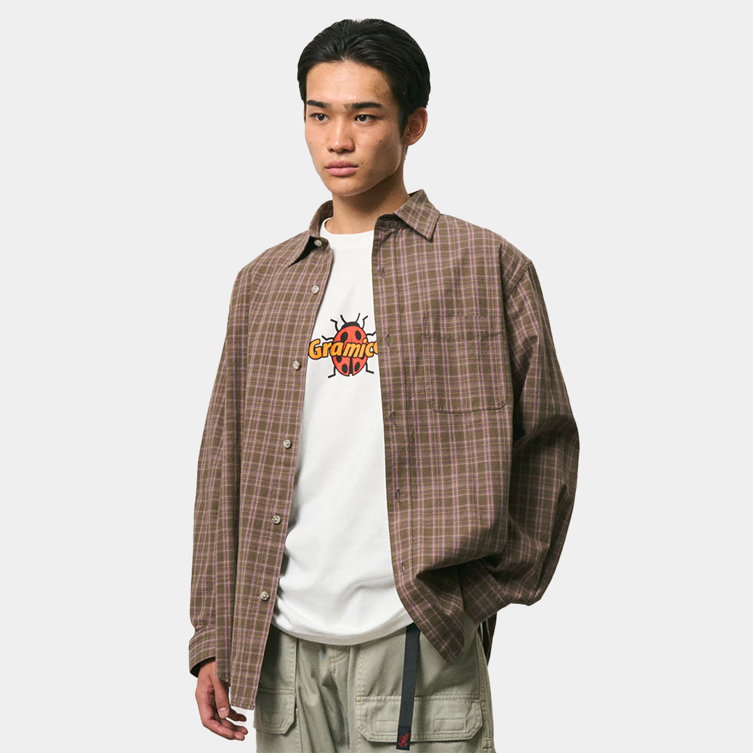 Gramicci Heavy Weight Checkered Shirt Violet