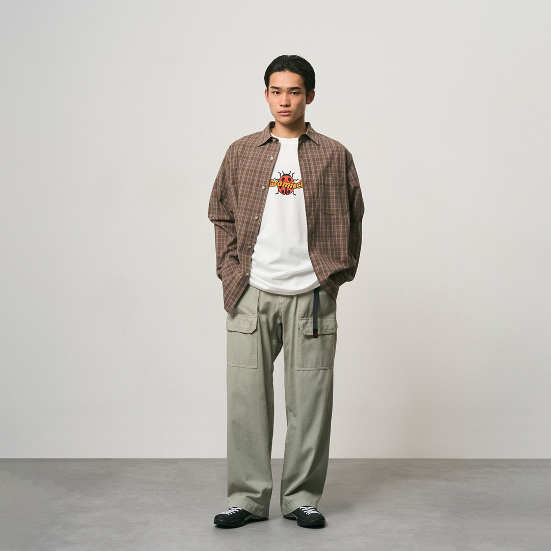 Gramicci Heavy Weight Checkered Shirt Violet