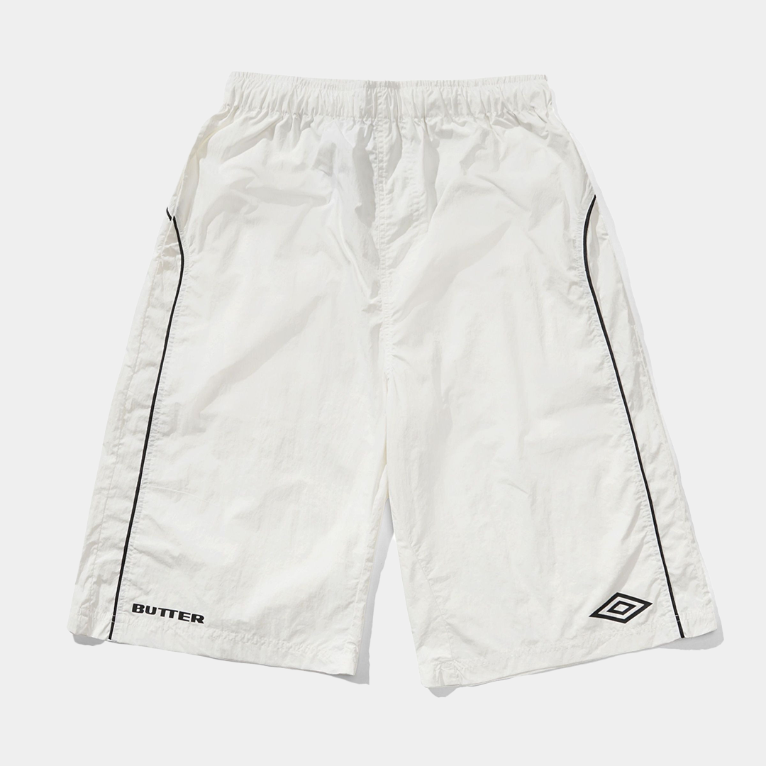 Butter x Umbro Long Track Shorts White