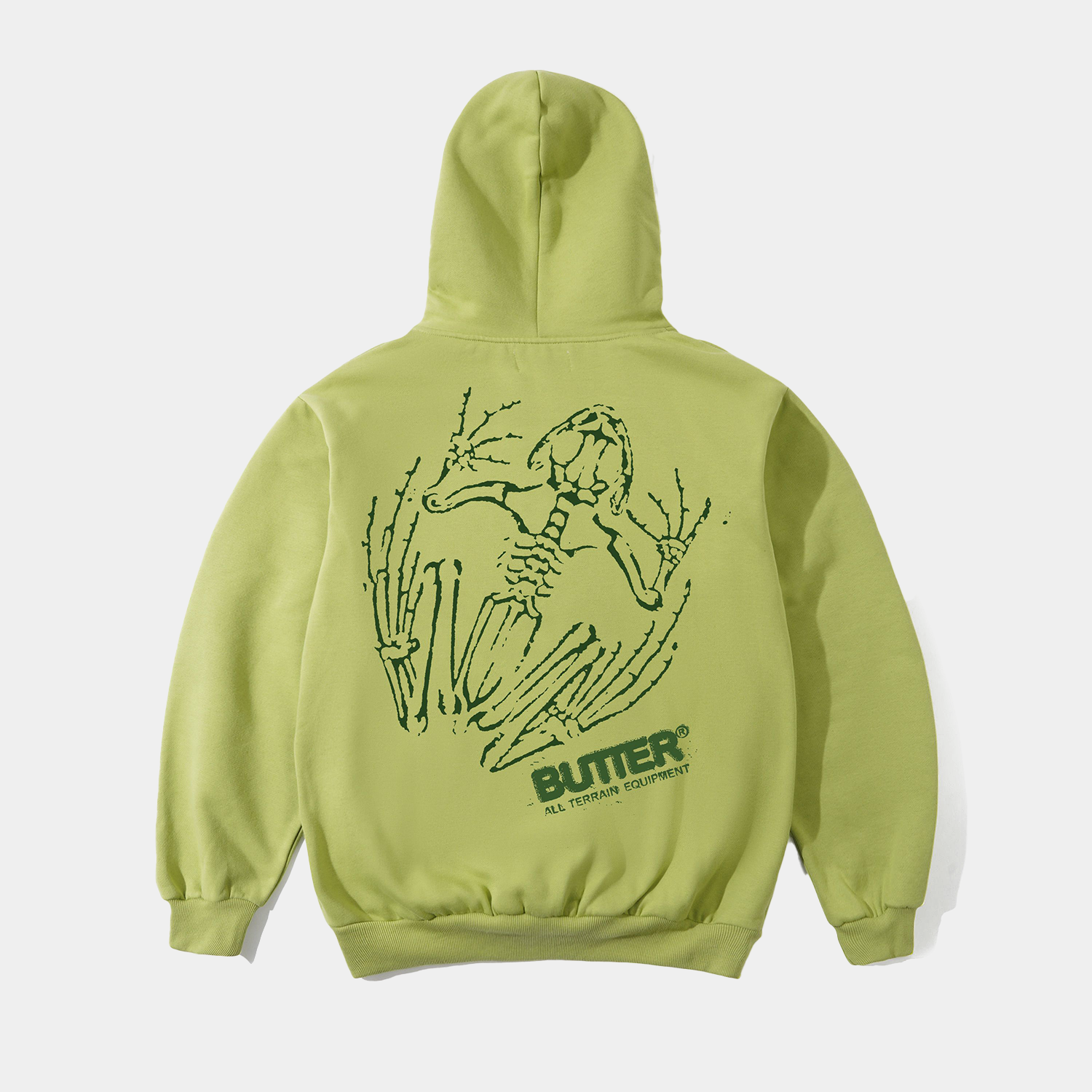 Butter Fossil Pullover Hood Moss