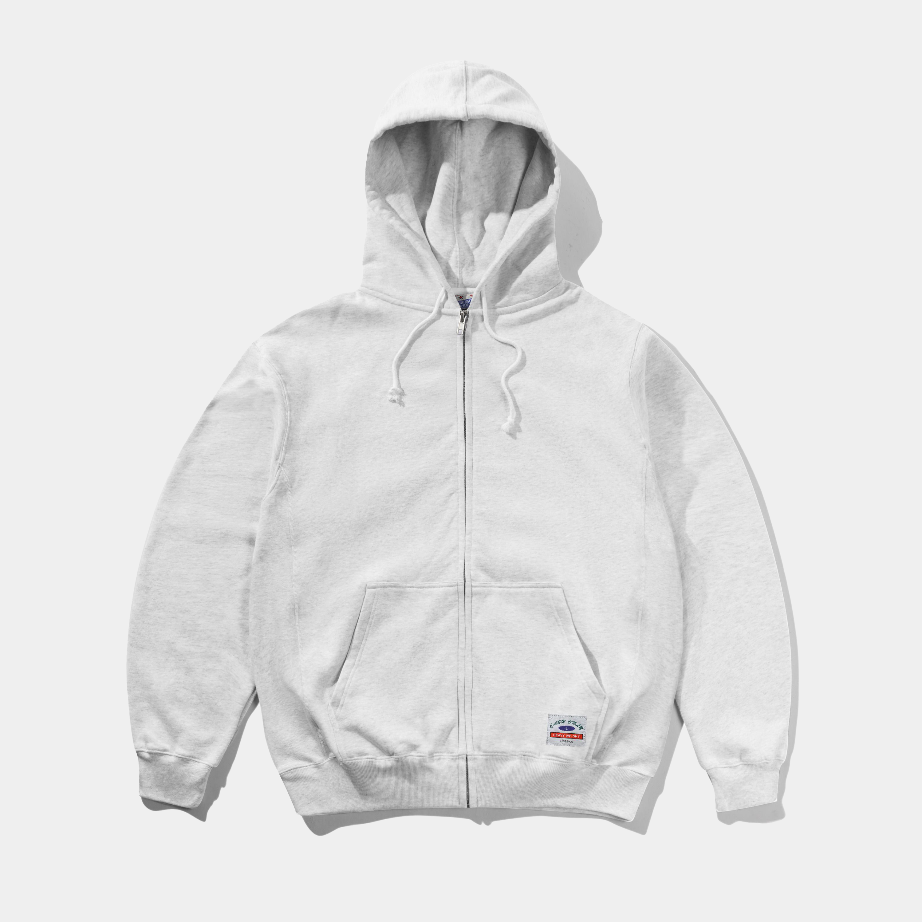 Cash Only Heavy-Weight Zip-Thru Hood Ash