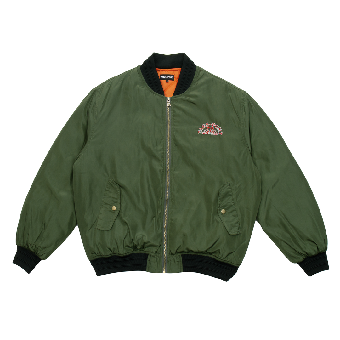 PassPort Crystal Embroidery Freight Jacket Olive