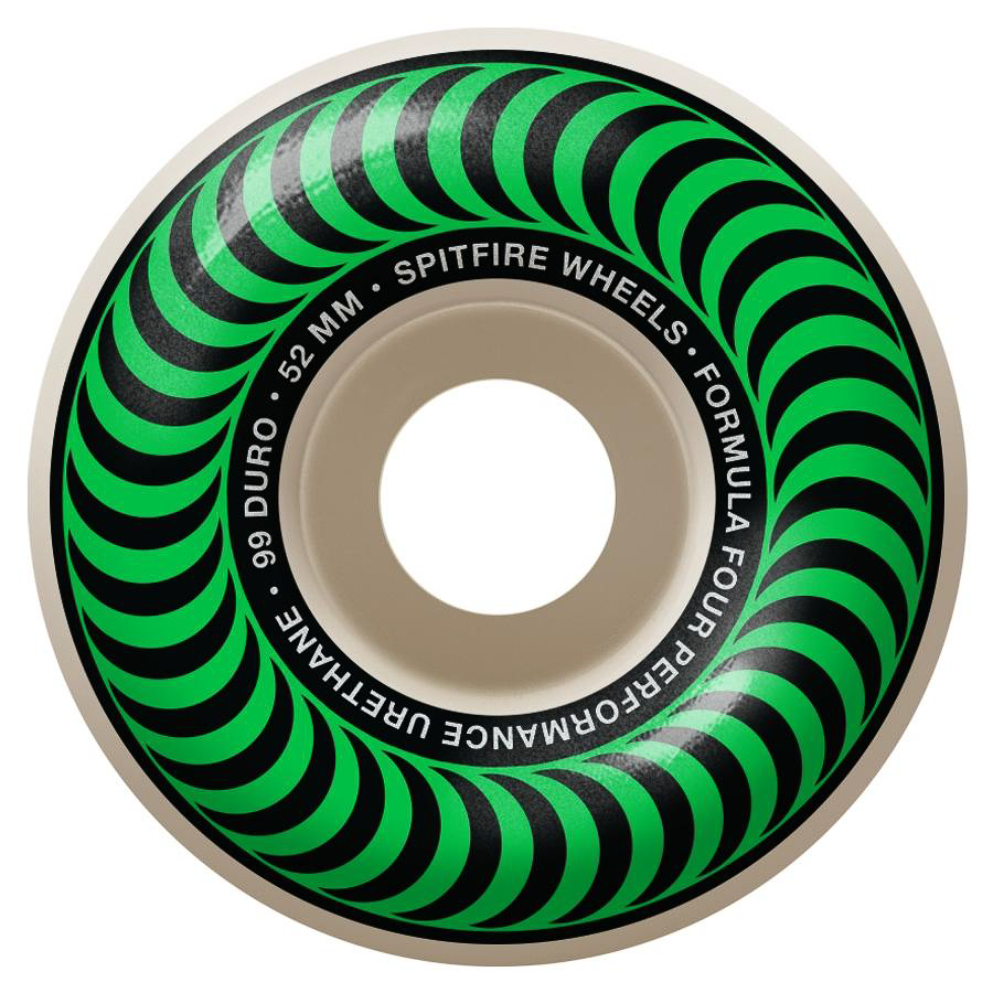 Spitfire F4 Classic 52mm 99 Duro Wheels Green