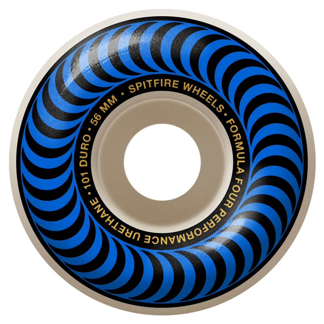 Spitfire F4 Classic 56mm 101 Duro Wheels Blue