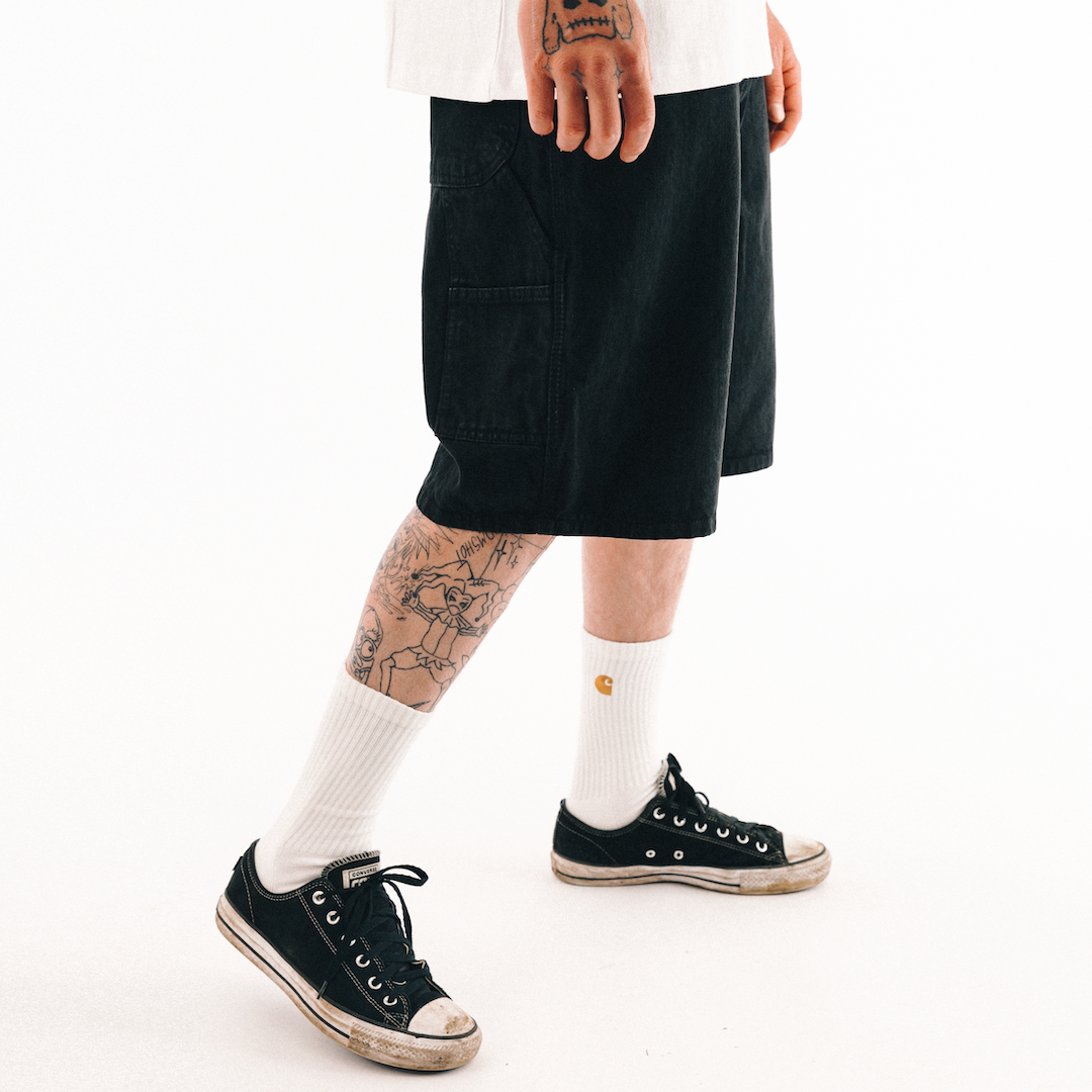 Dickies 11" Relaxed Fit Carpenter Denim Short Rinsed Black