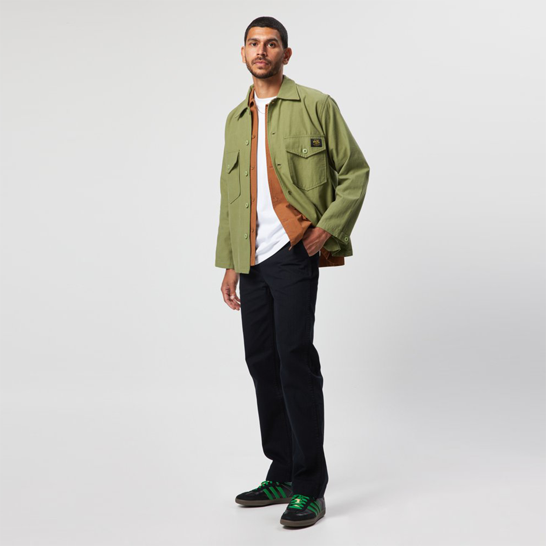 Stan Ray Taper Military Chino Pant Black Herringbone