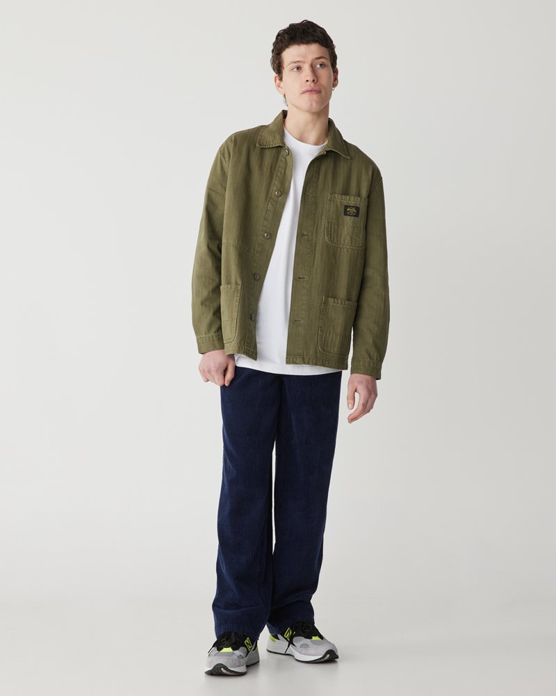 Stan Ray Men's Pleated Pant Navy Cord