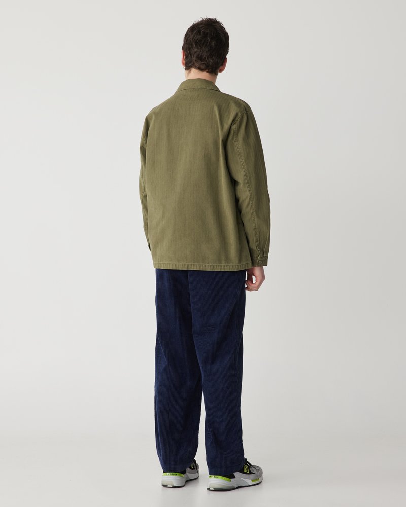 Stan Ray Men's Pleated Pant Navy Cord