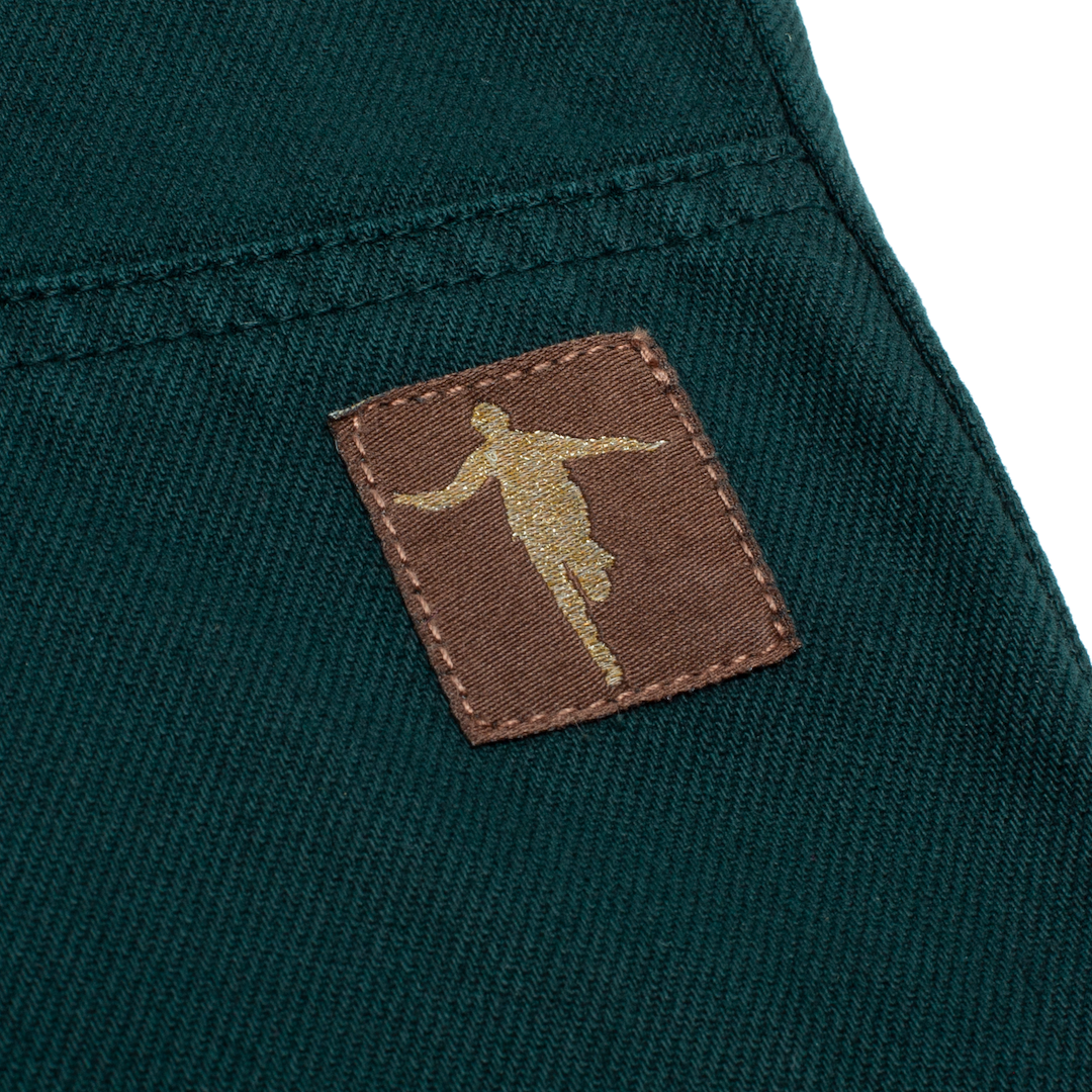 Hockey Double Knee Denim Jean Pant Dark Green