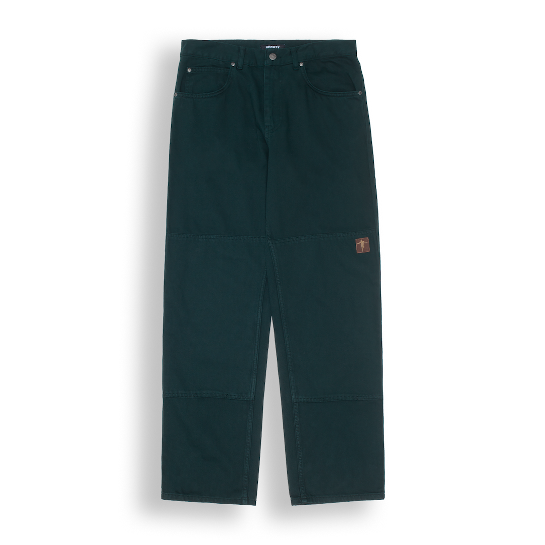 Hockey Double Knee Denim Jean Pant Dark Green