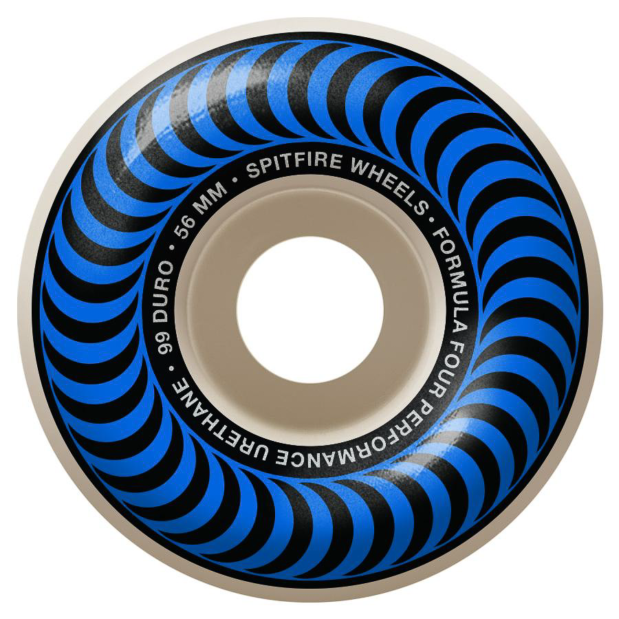 Spitfire F4 Classic 56mm 99 Duro Wheels Blue