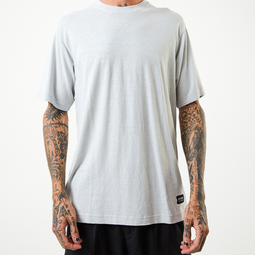 Afends Classic Hemp Retro Tee Smoke