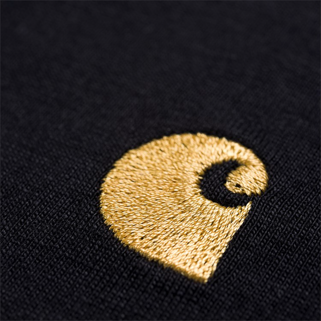 Carhartt WIP Chase Tee Black + Gold