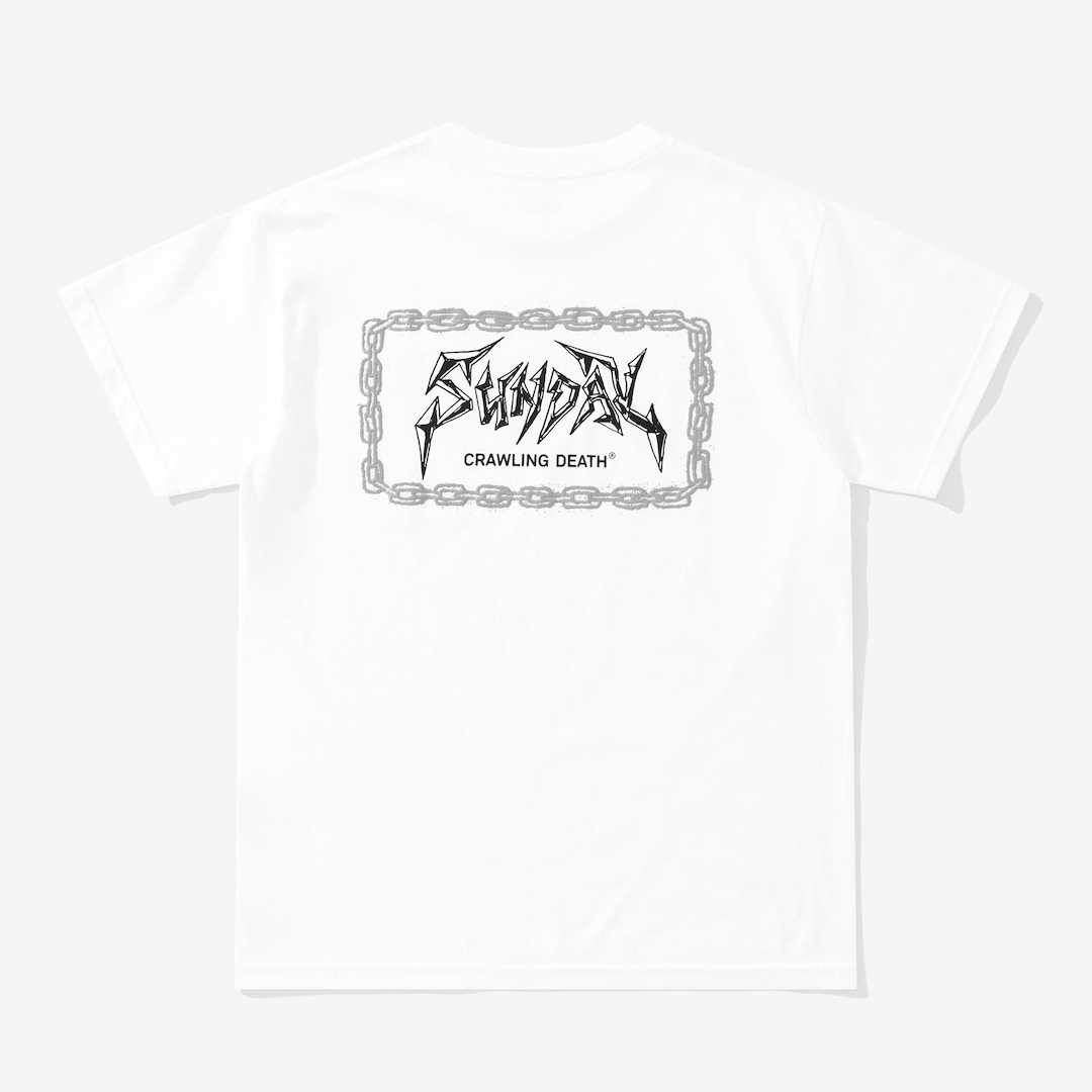 Crawling Death x Sunday Chains Tee White