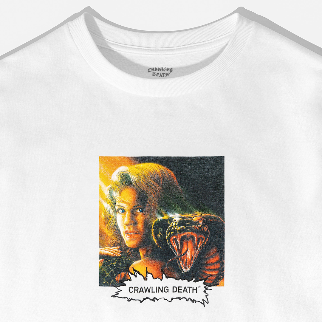 Crawling Death Cobra Girl Tee White