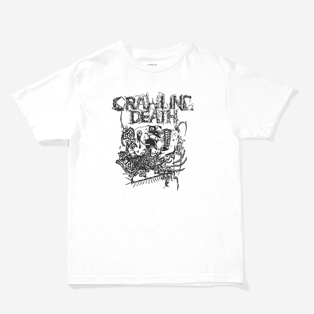 Crawling Death BC Skull Tee White