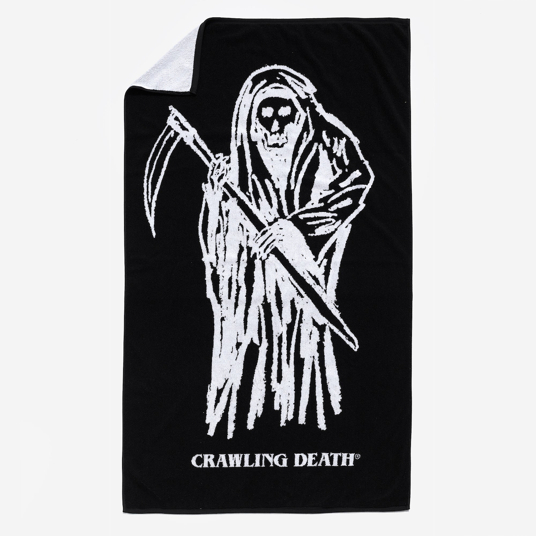 Crawling Death Sketch Reaper Towel Black