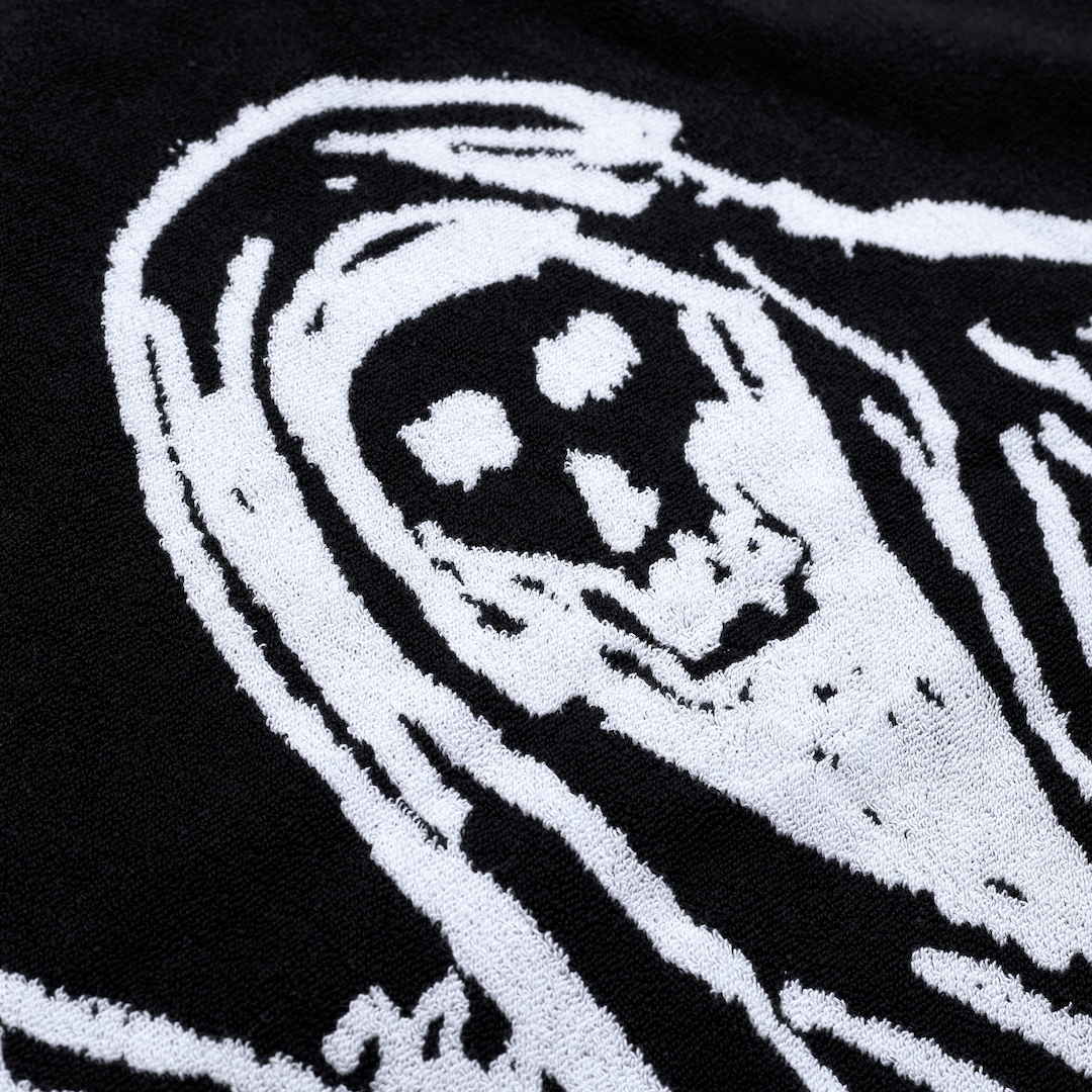 Crawling Death Sketch Reaper Towel Black