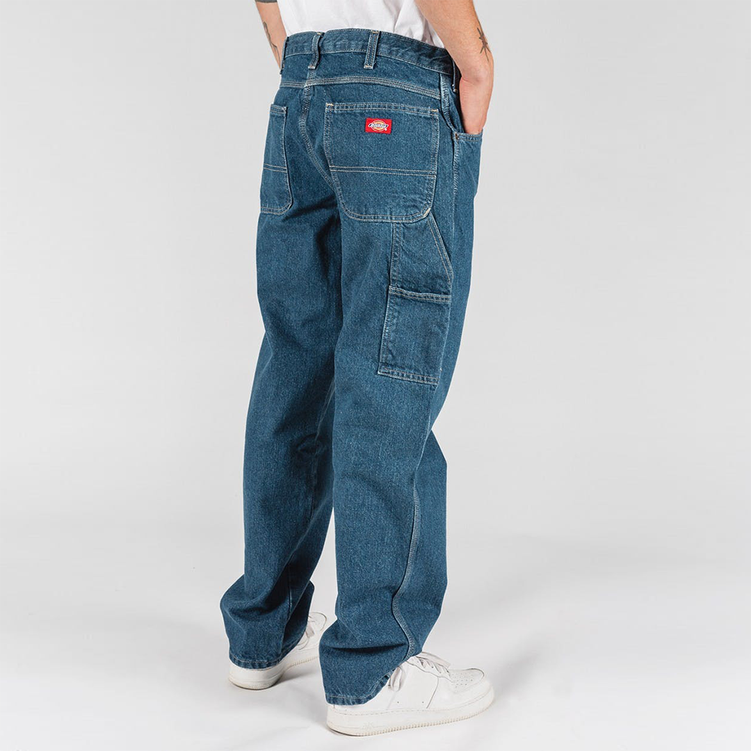 Dickies 1993 Relaxed Fit Carpenter Jean Stone Washed Indigo Blue